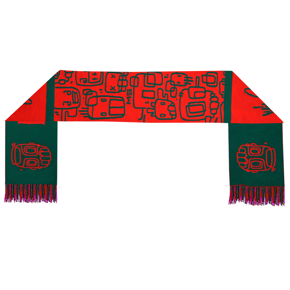 MS Knit Line Sketch Scarf