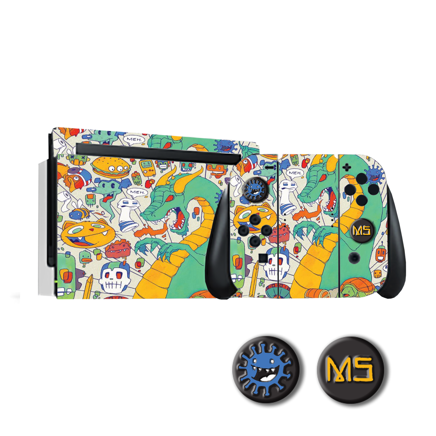 DF V.1 Switch Skin Pack + Joystick Covers Bundle