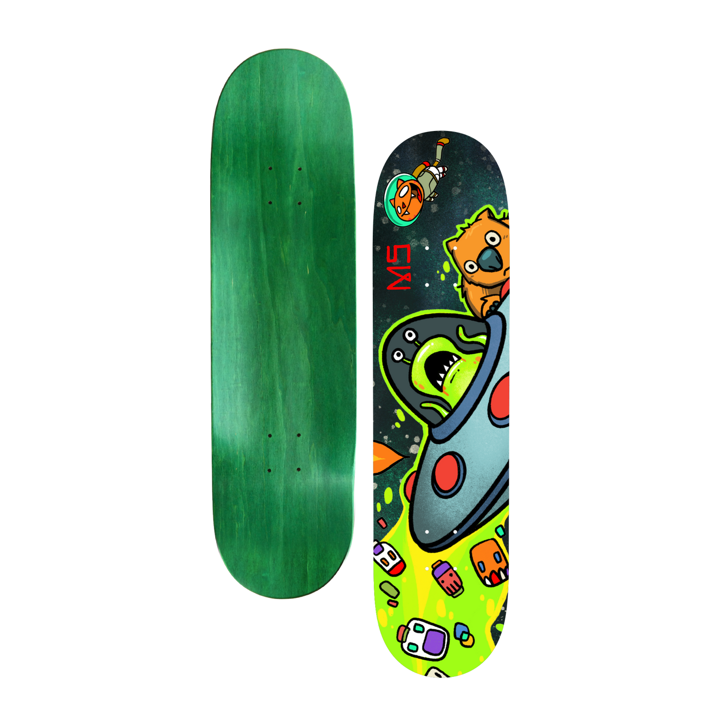DF V.3 Alien Skate Deck