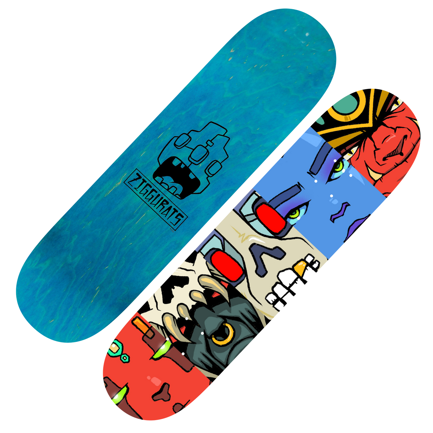 Ziggurats Skate Deck