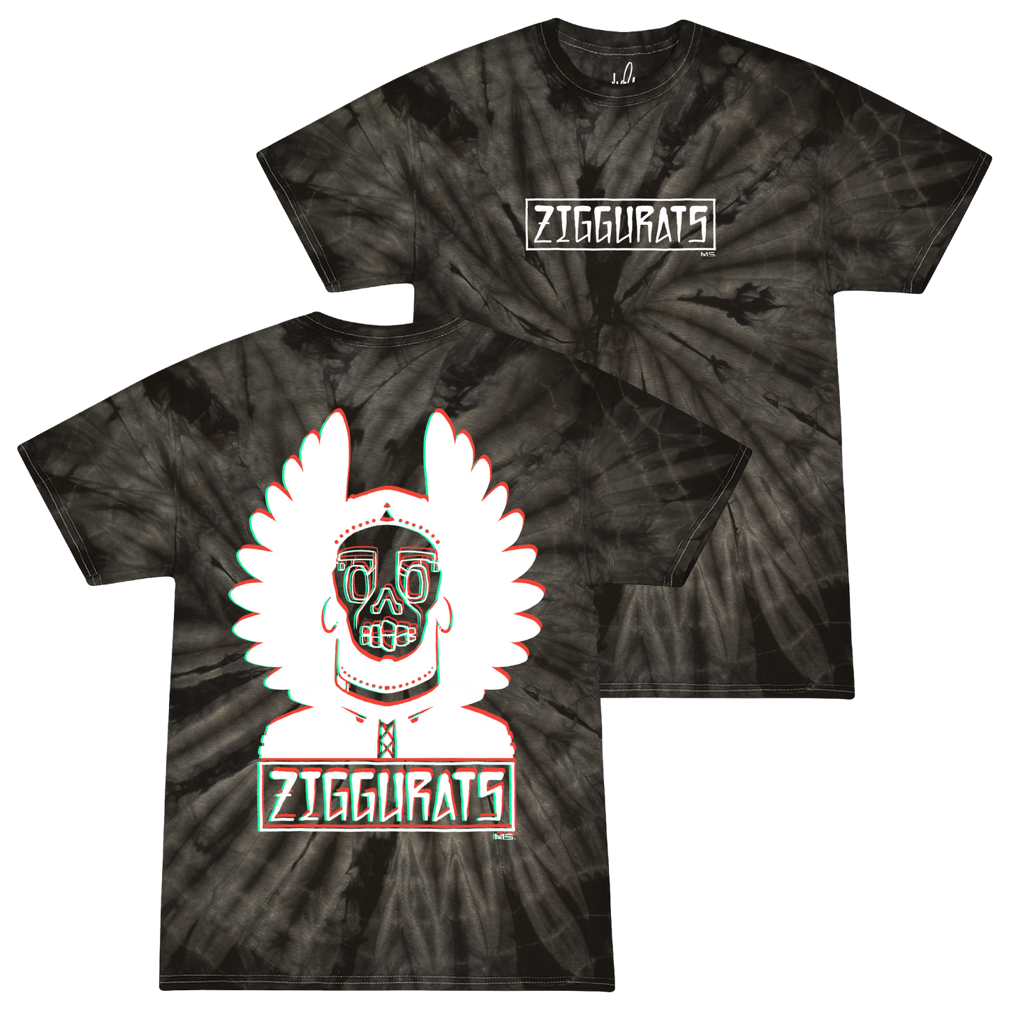 Shaman Black Tie Dye Tee