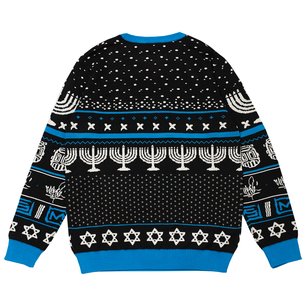 Line Sketch Hanukkah Knit Sweater