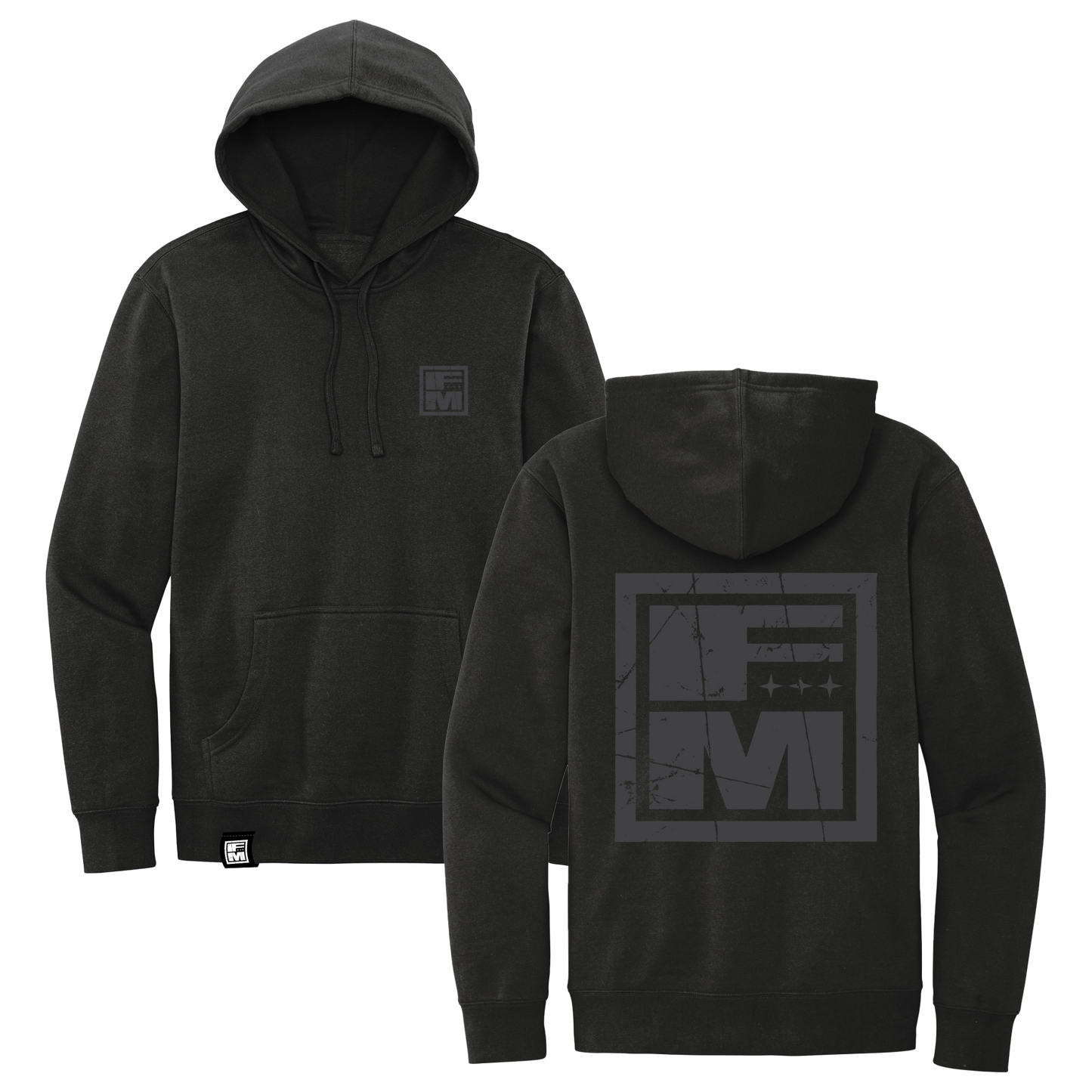 FM Black Pullover Hoodie – Mike Shinoda FM Black Pullover Hoodie – Mike Shinoda