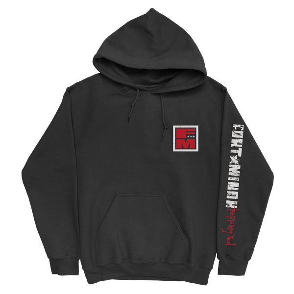 Cover Stack Black Pullover Hoodie