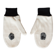 Boris & Oatmeal Embroidered Mittens