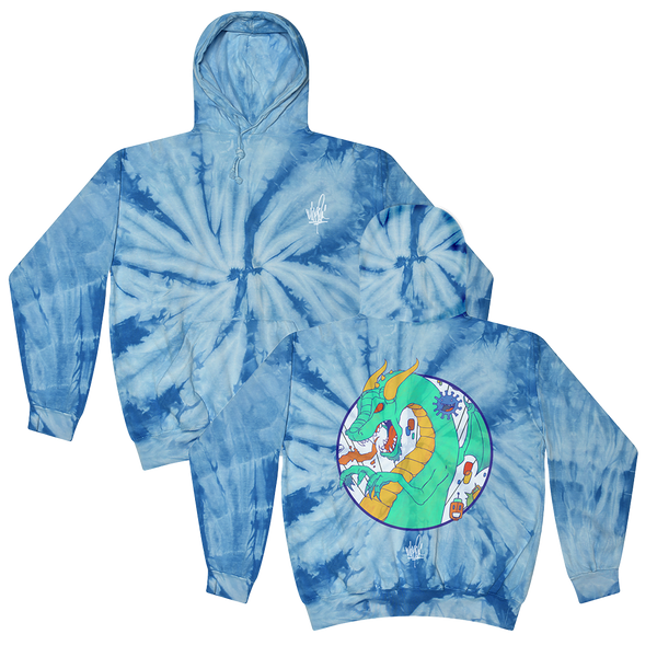 Dragon Circle Tie Dye Hoodie