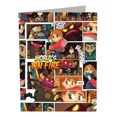 World's On Fire 3pc Folder Set